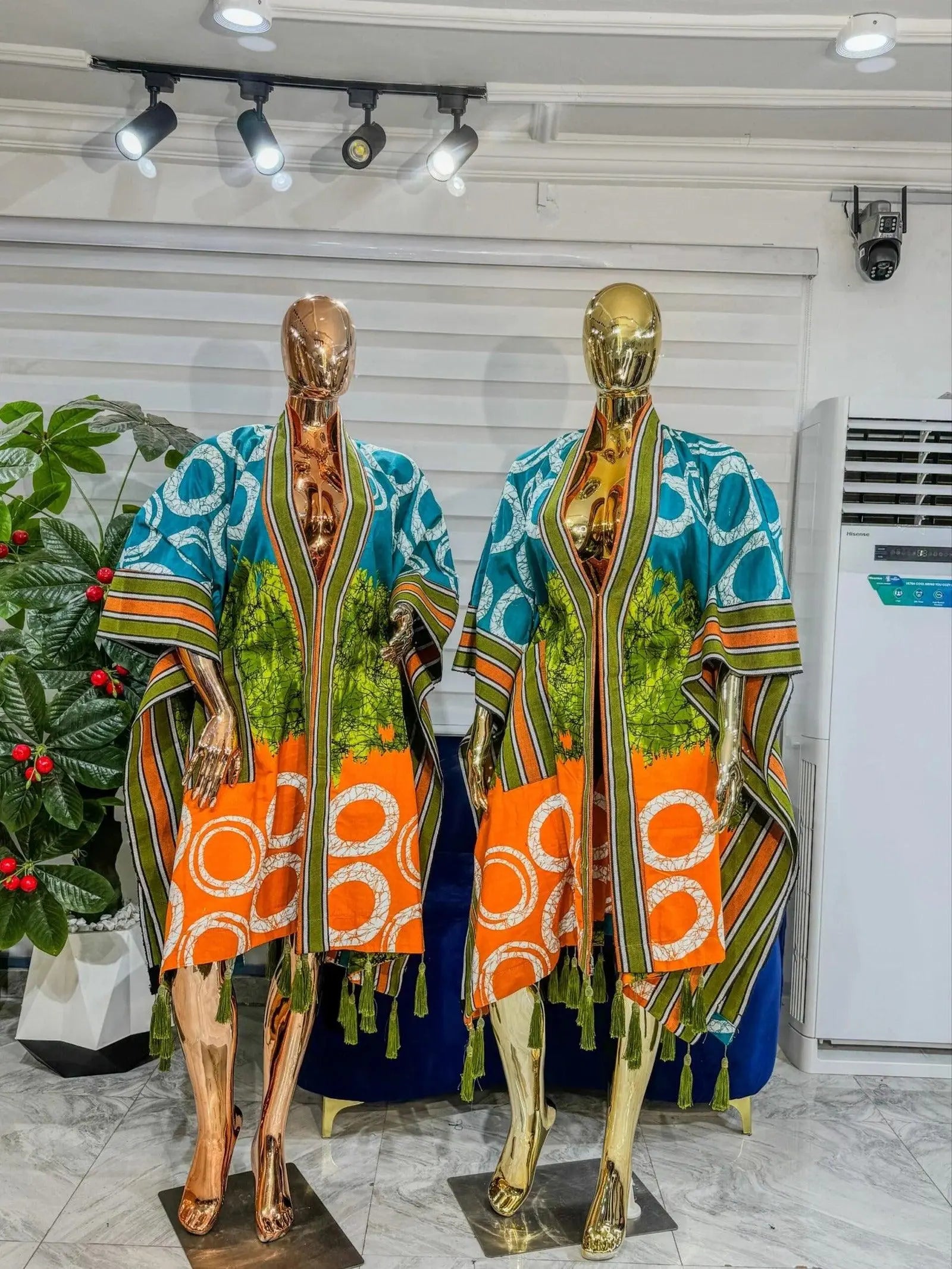 Brocade Adire Mix  with Asooke Kimono Jackets Divine_Touch_Wears