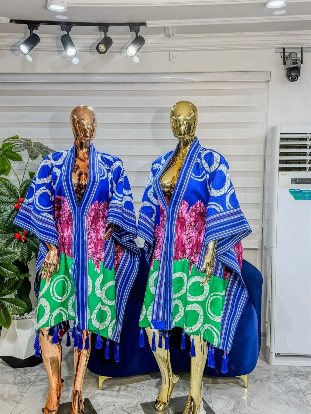 Brocade Adire Mix  with Asooke Kimono Jackets Divine_Touch_Wears