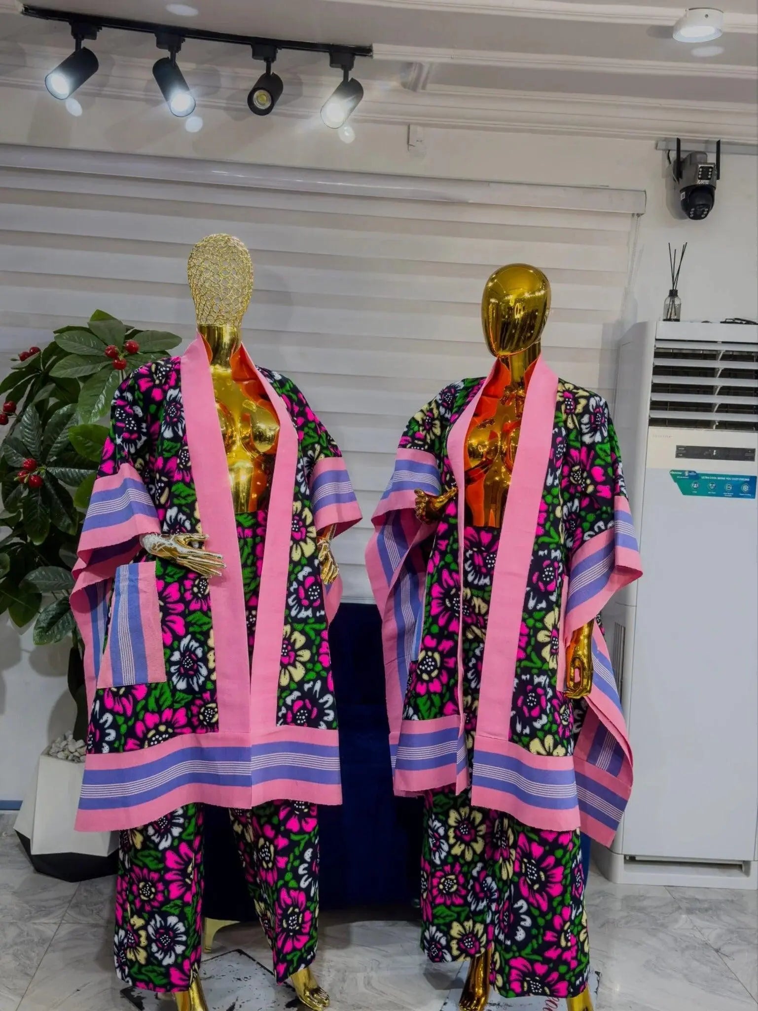 ANKARA TWO-PIECE PANT AND KIMONO JACKET Mix  with Asooke Divine_Touch_Wears