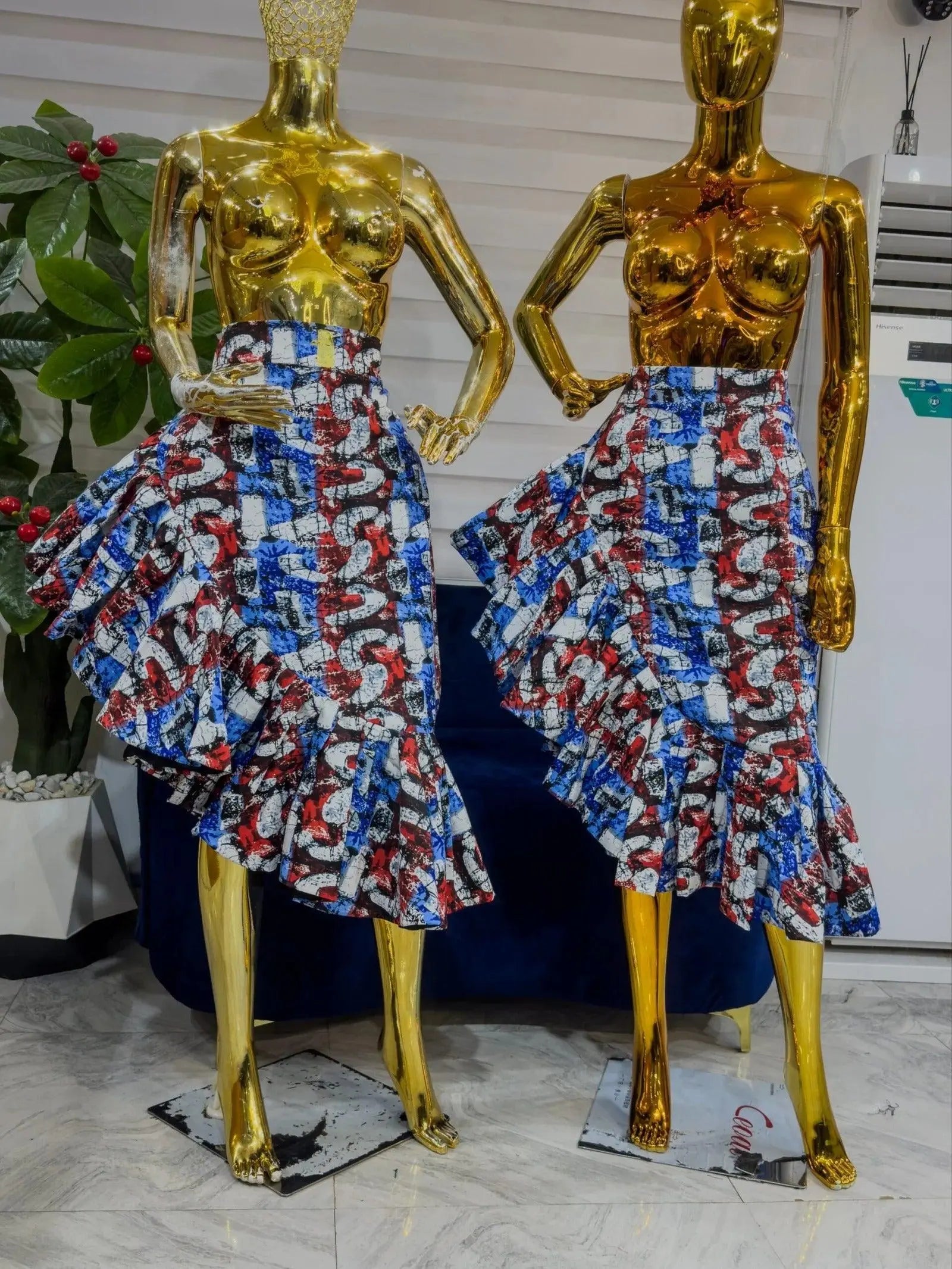 ANKARA FLARE SKIRTS - Divine_Touch_Wears