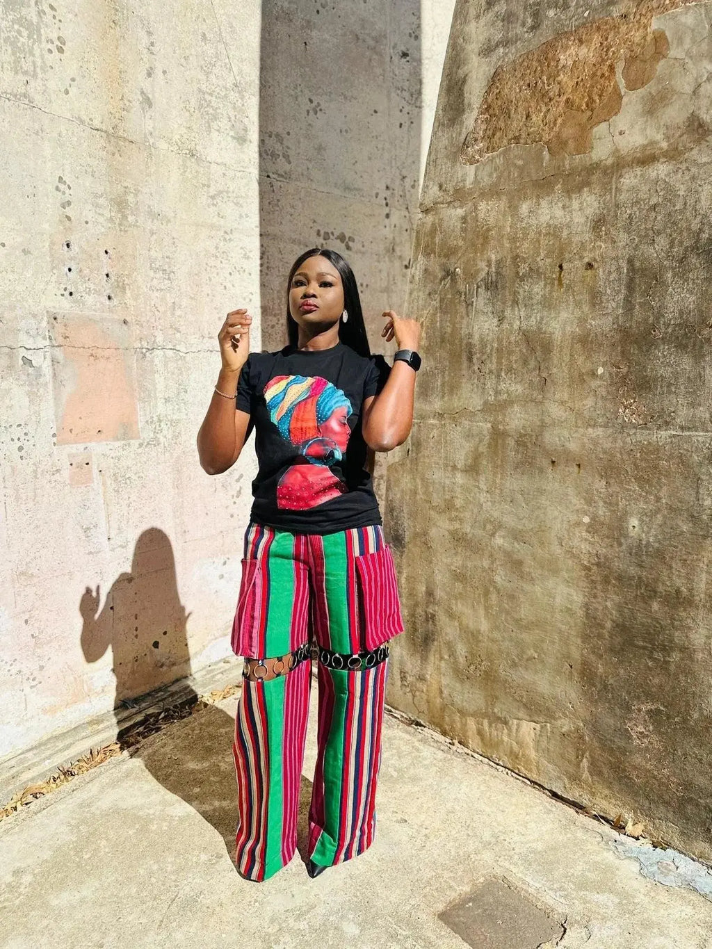 OGA Asooke Pants With Glitter Top Divine_Touch_Wears