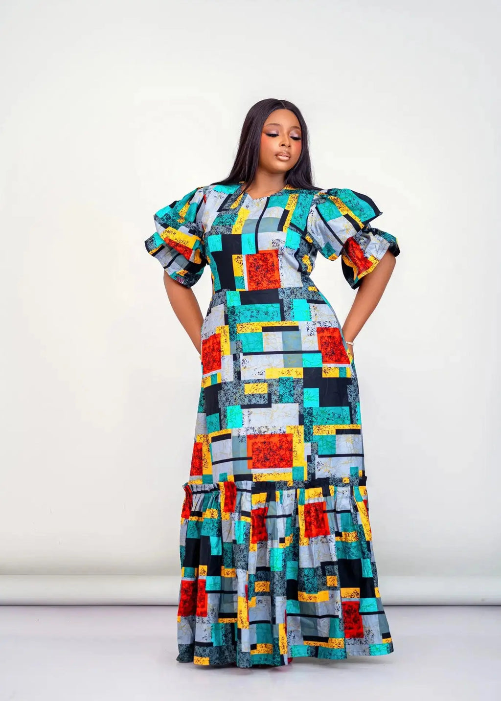 Ankara Straignt Gown