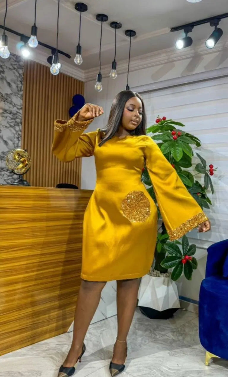 Bridal Satin Gown - Divine_Touch_Wears