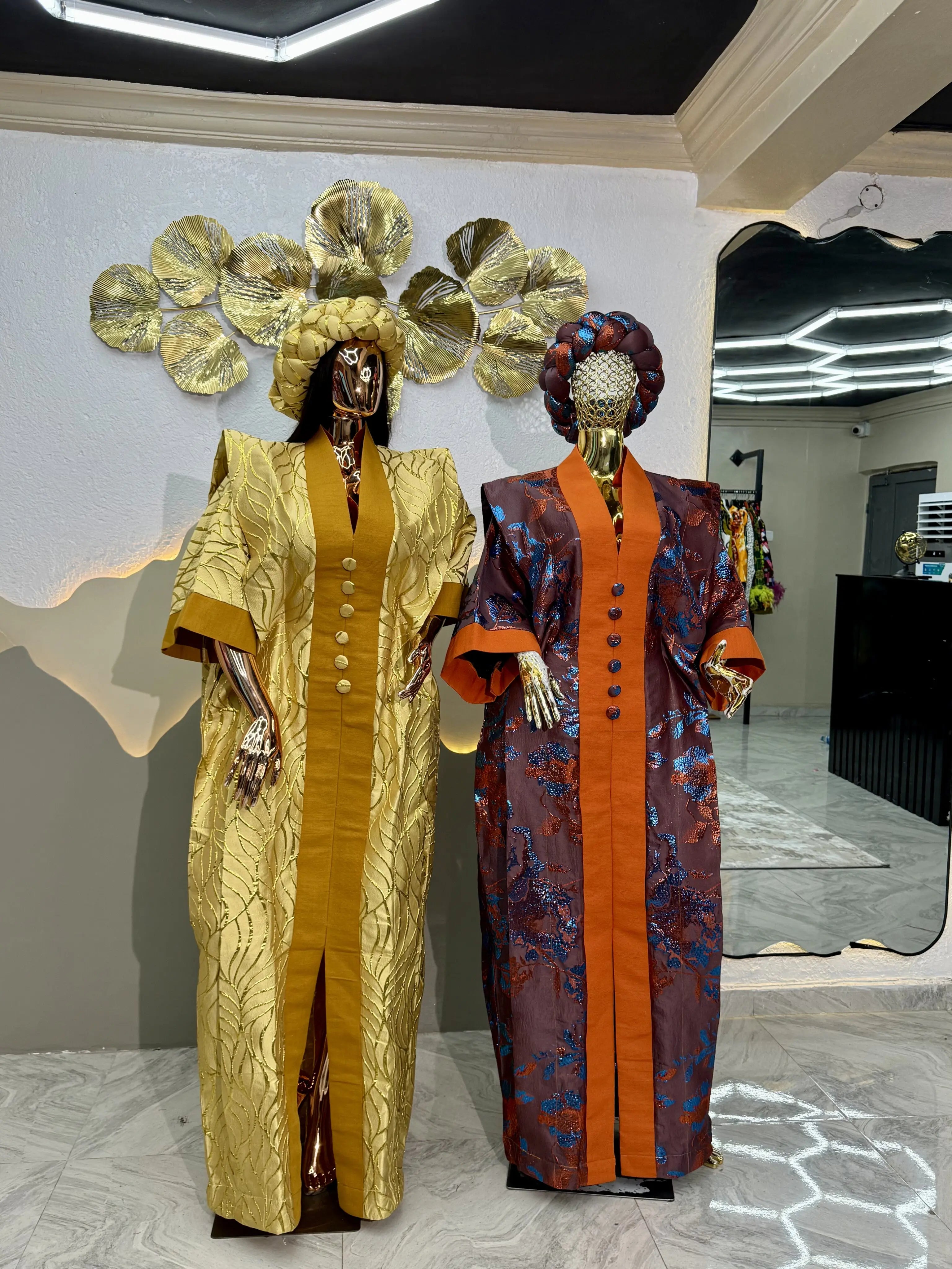 LUXURY DAMASK FREE GOWN