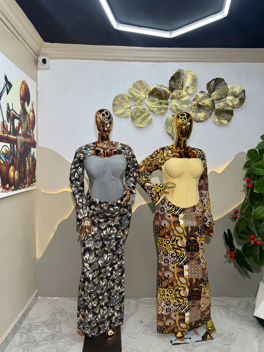 Luxury Ankara Corset Gown Divine_Touch_Wears