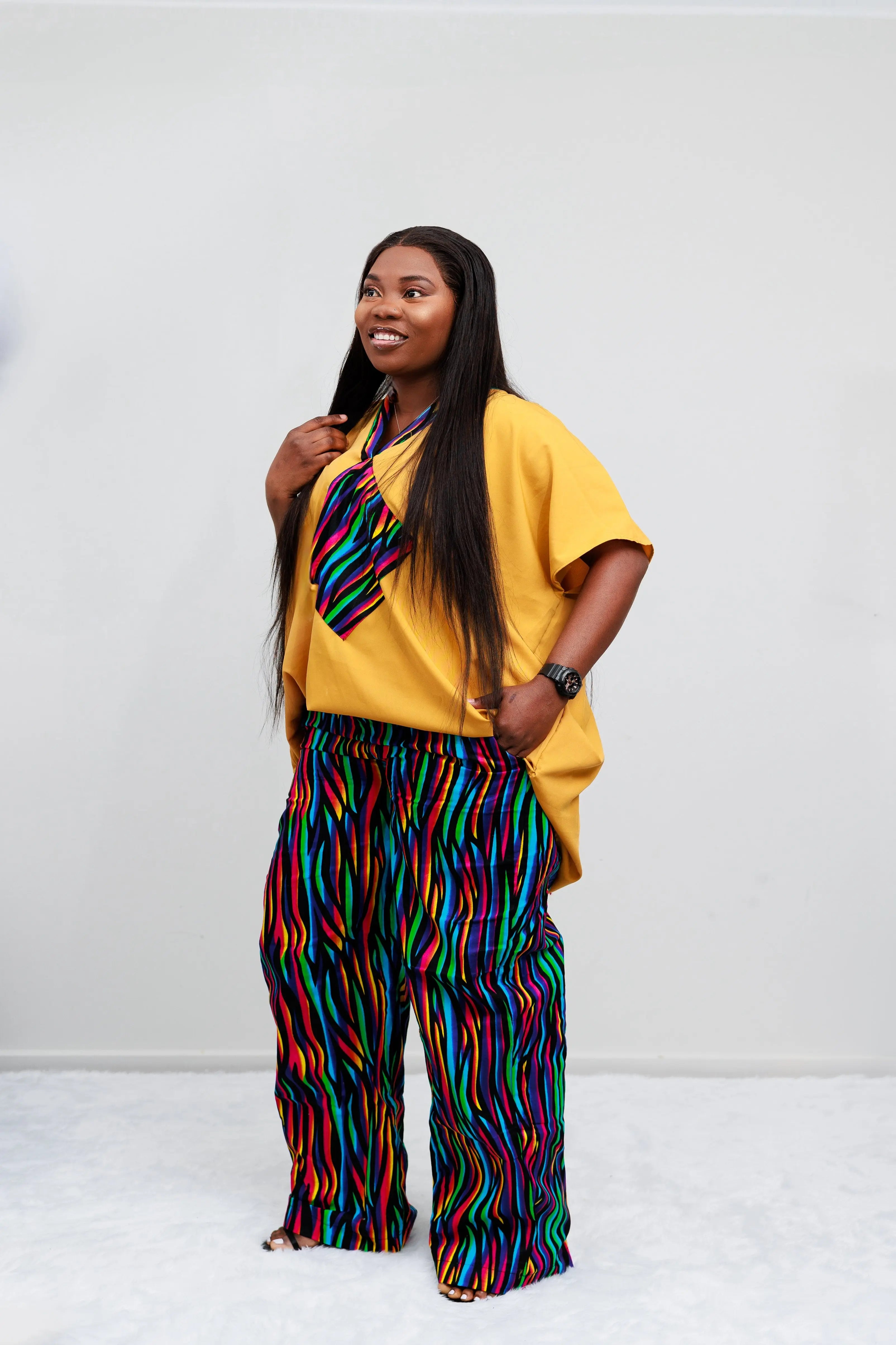 ANKARA PANTS AND FREE TOP (SET)