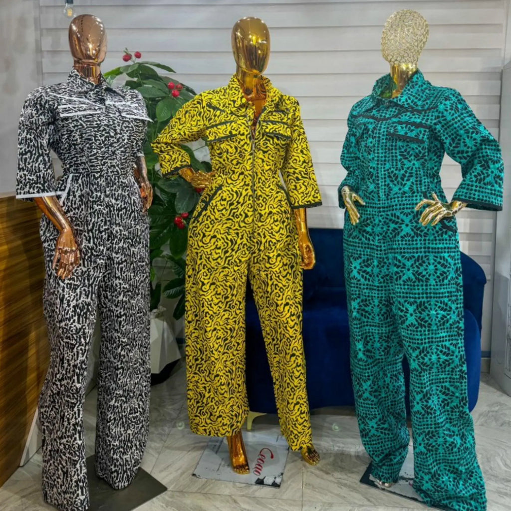 JUMPSUIT WITH FRONT AND BACK POCKET - Divine_Touch_Wears