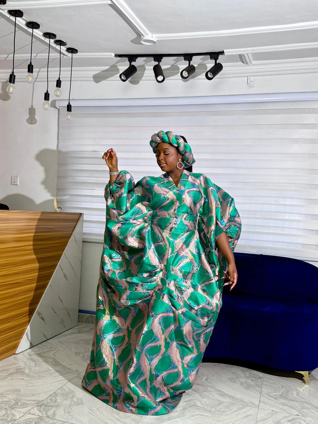 Luxury Damask Boubou
