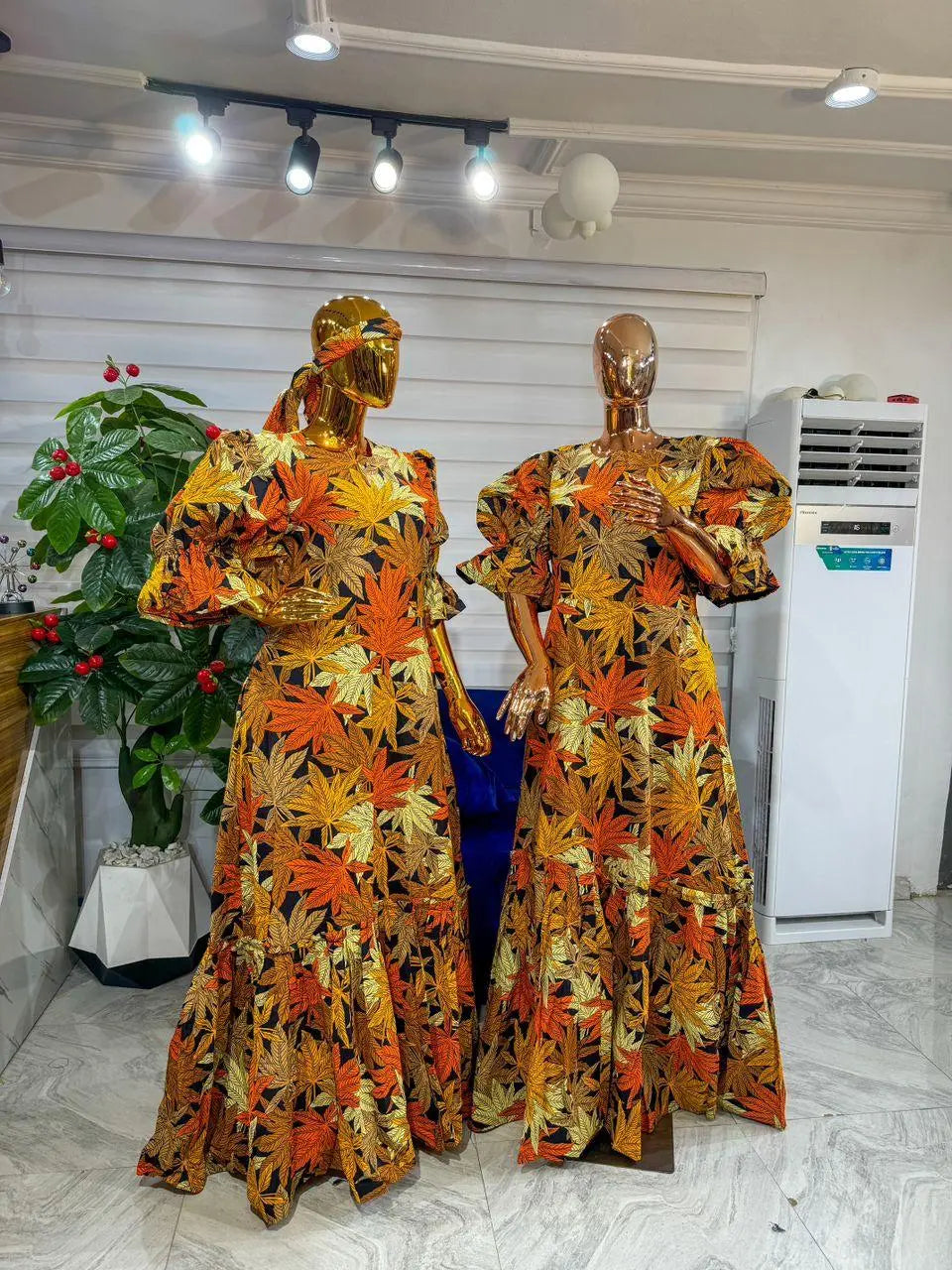 Ankara Straignt Gown