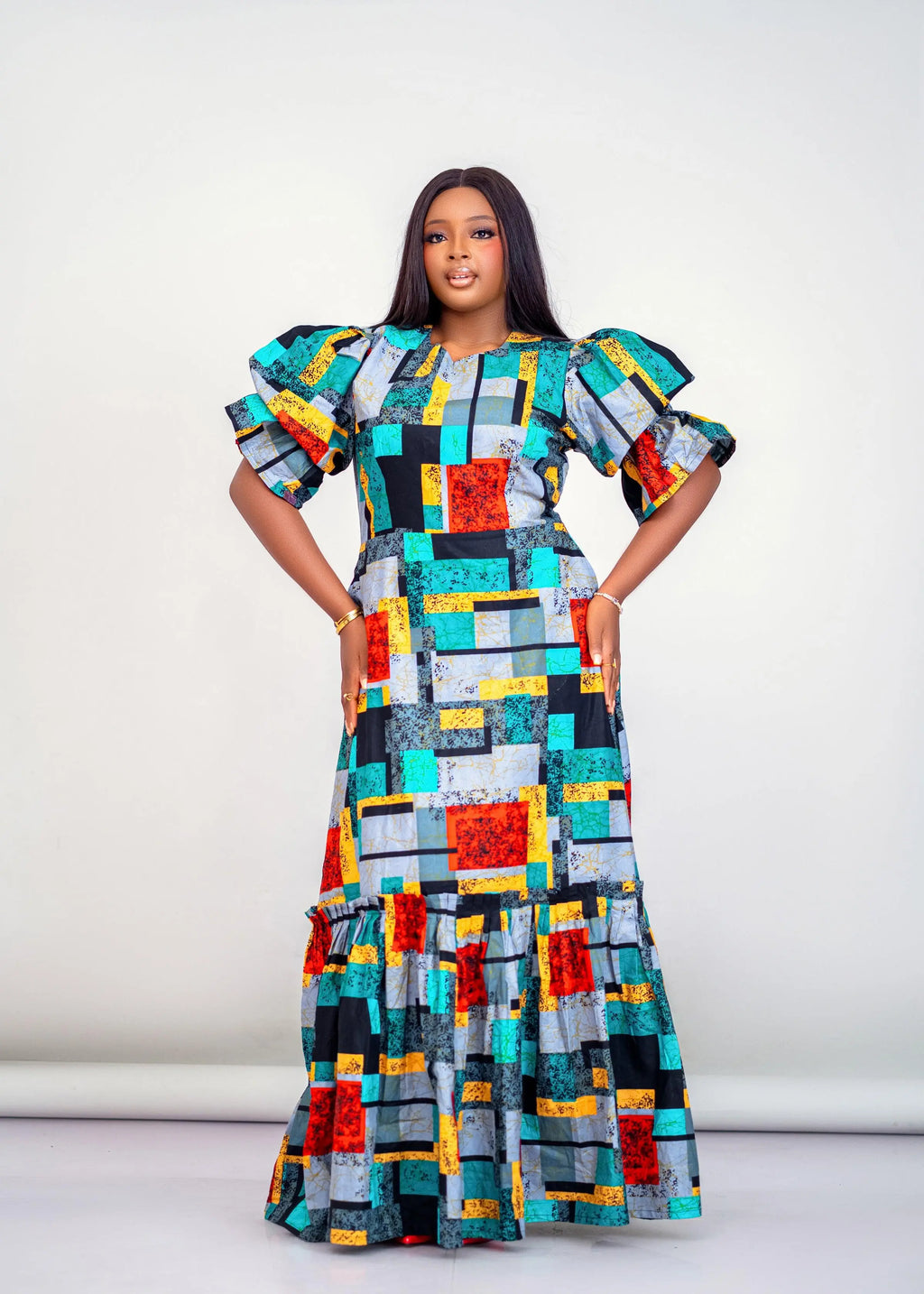 Ankara Straignt Gown