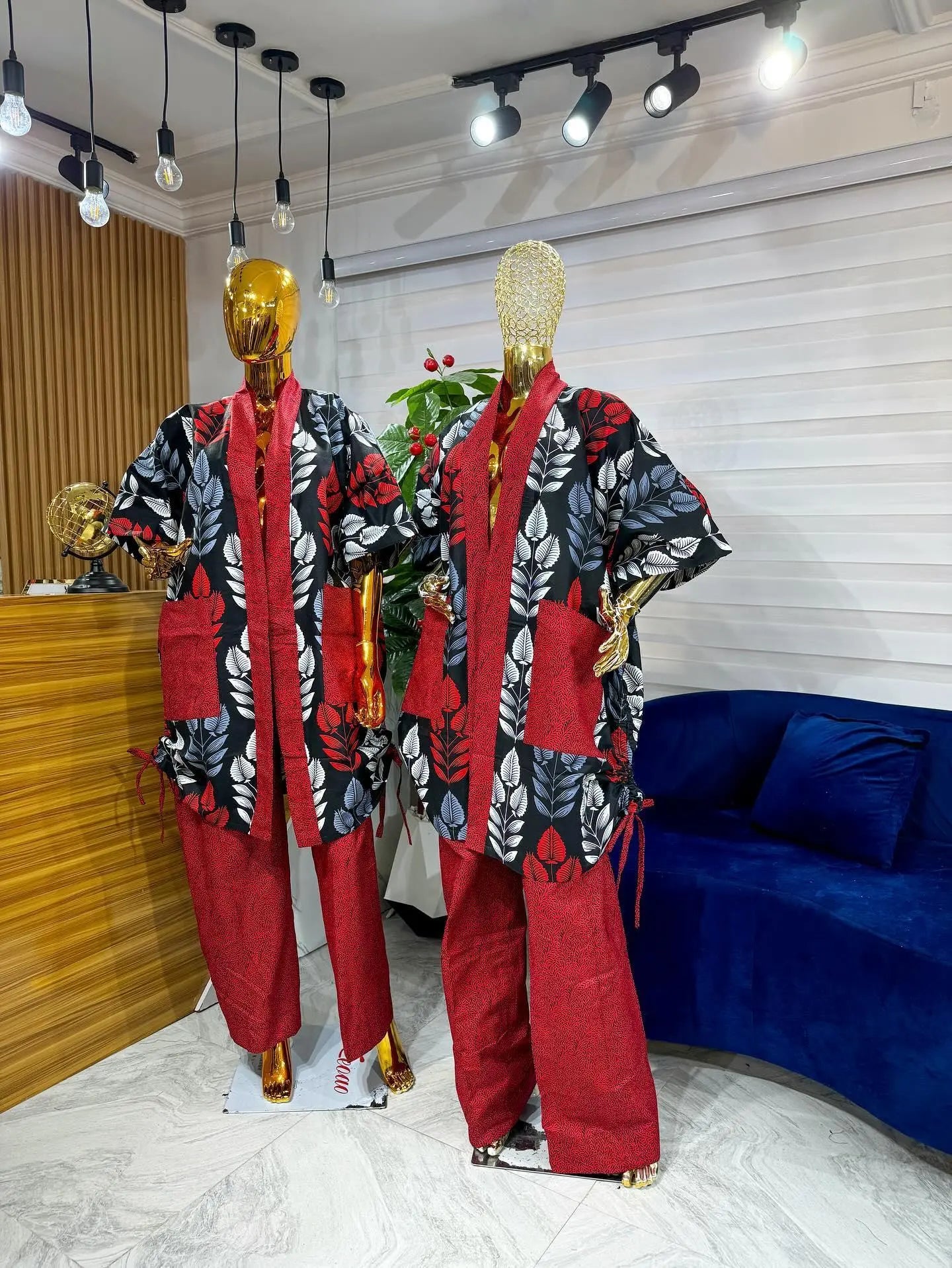 Ankara Pants With KIMONO Jacket - Divine_Touch_Wears