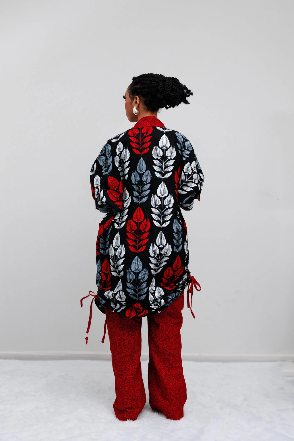 Ankara Pants With KIMONO Jacket - Divine_Touch_Wears