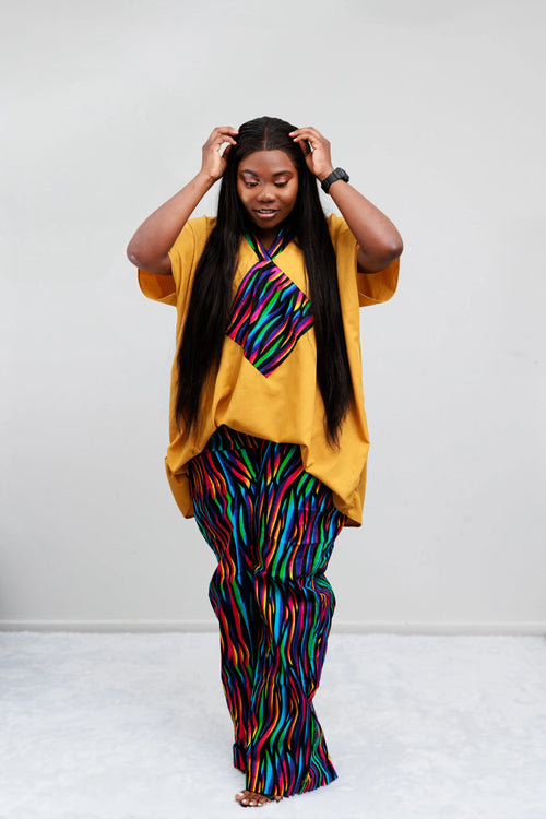 ANKARA PANTS AND FREE TOP (SET)