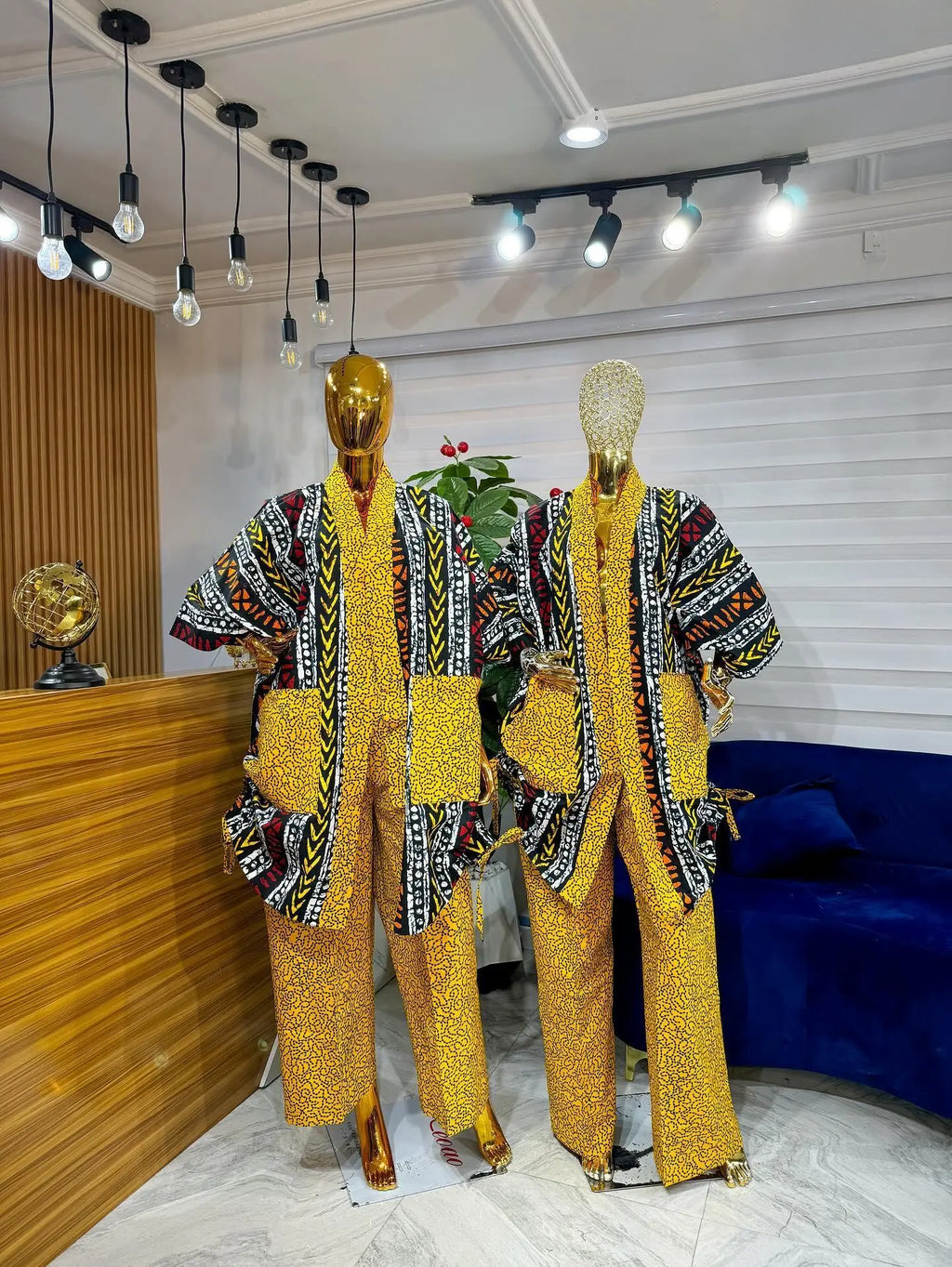 Ankara Pants With KIMONO Jacket - Divine_Touch_Wears