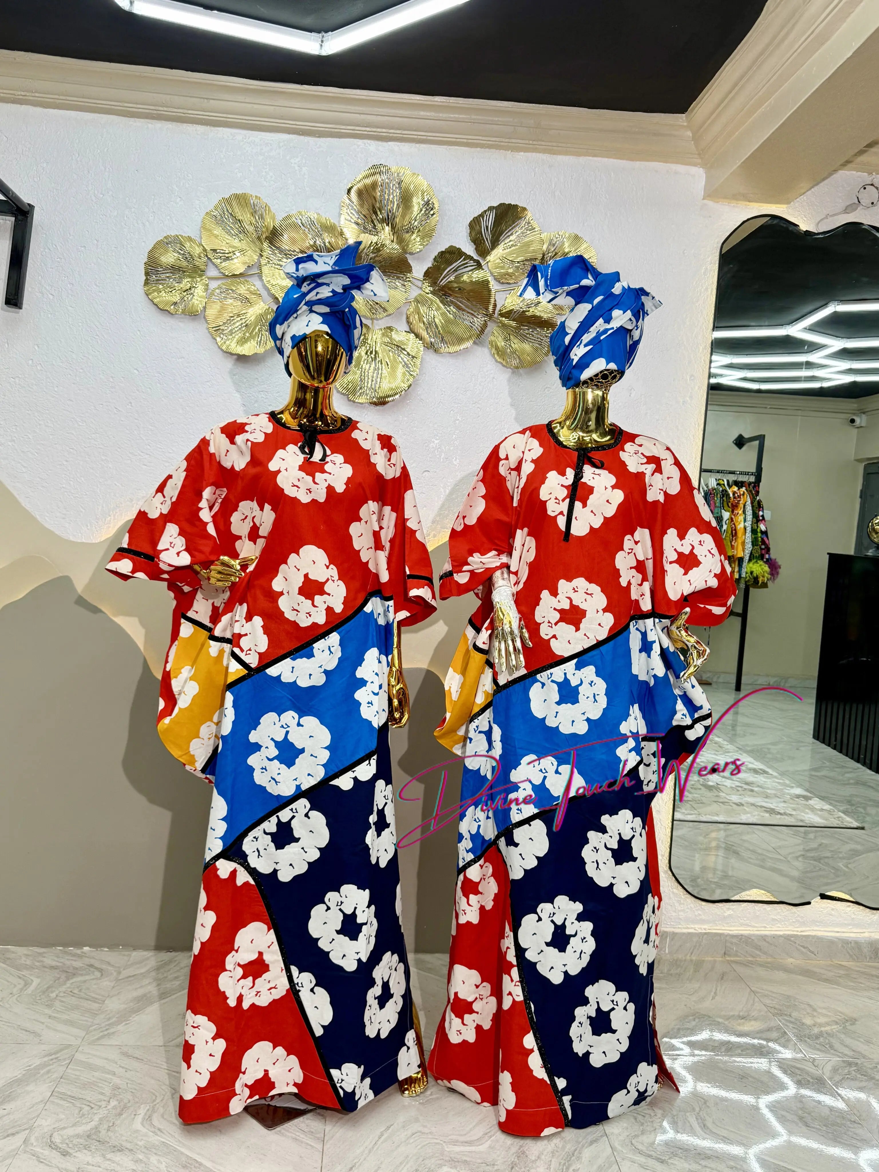 Ayomi Brocade patches gown