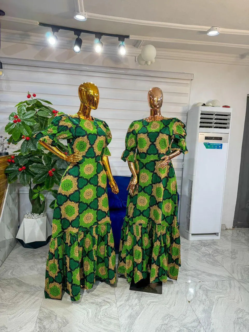 Ankara Straignt Gown