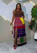 Vintage Aso-Oke A-Line Skirt