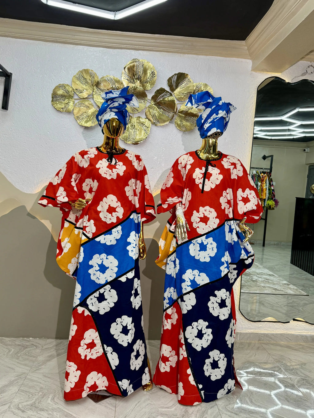 Ayomi Brocade patches gown