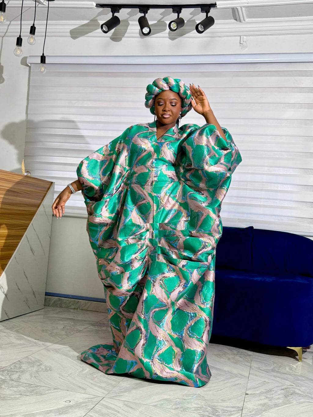 Luxury Damask Boubou